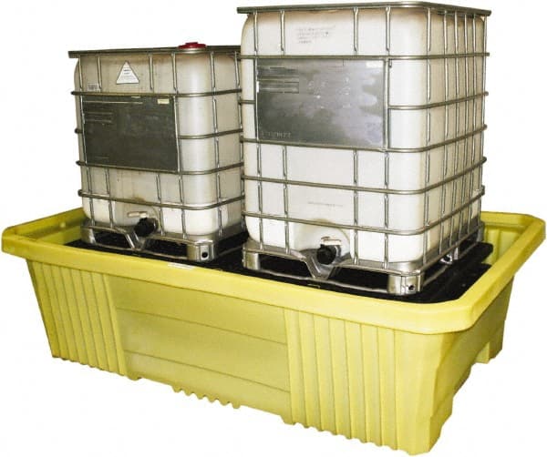 Enpac - IBC Sumps, Platforms & Decks Type: IBC Pallet w/Drain Number of Totes: 2 - Eagle Tool & Supply