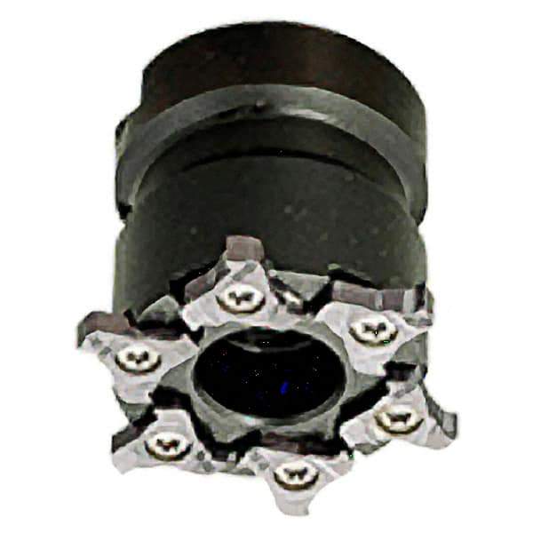 Iscar - Shell Mount B Connection, 0.157" Cutting Width, 50mm Cutter Diam, 22mm Hole Diam, 6 Tooth Indexable Slotting Cutter - TRIB-SM Toolholder, TRI Insert, Right Hand Cutting Direction - Eagle Tool & Supply