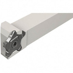Iscar - External Thread, 0.5mm Min Groove Width, 120mm OAL, Left Hand Indexable Grooving Cutoff Toolholder - 12mm Shank Height x 12mm Shank Width, PENTA 24N Insert Style, PCH Toolholder Style, Series PentaCut - Eagle Tool & Supply