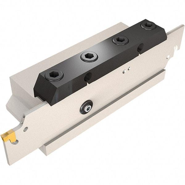 Iscar - 1.02" Blade Height, 0.134" Blade Width, 5.5118" OAL, Neutral Cut, Double End Indexable Cut-Off Blade - TGFH Blade, JetHPLine, Tang-Grip Series - Eagle Tool & Supply