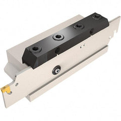 Iscar - 1.02" Blade Height, 0.134" Blade Width, 5.5118" OAL, Neutral Cut, Double End Indexable Cut-Off Blade - TGFH Blade, JetHPLine, Tang-Grip Series - Eagle Tool & Supply