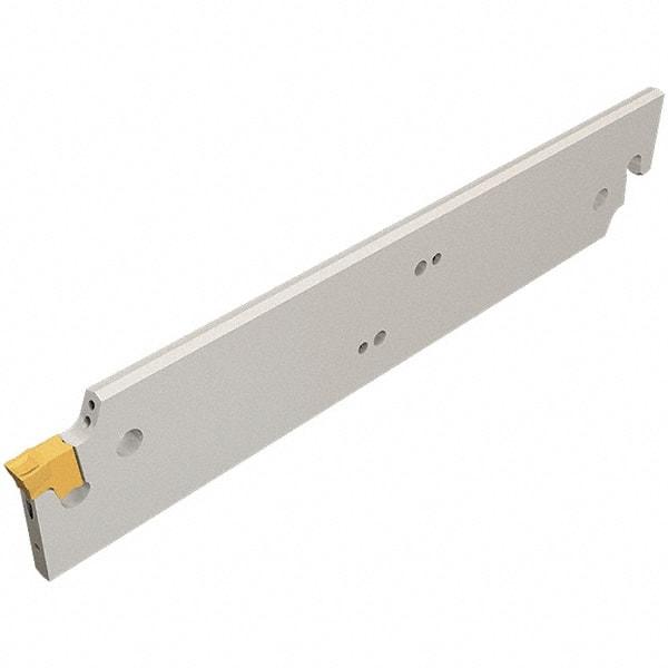 Iscar - 1.02" Blade Height, 0.98" Blade Width, 5.5118" OAL, Neutral Cut, Double End Indexable Cut-Off Blade - TGFH Blade, JetHPLine, Tang-Grip Series - Eagle Tool & Supply