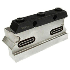 Iscar - Tool Block Style TGTBU, 26mm Blade Height, 110mm OAL, 44.5mm OAH, Indexable Cutoff Blade Tool Block - 25mm Shank Height, 26.1mm Shank Width, Through Coolant, Series JetHPLine - Eagle Tool & Supply