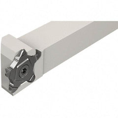 Iscar - External Thread, 0.8mm Min Groove Width, 120mm OAL, Right Hand Indexable Grooving Cutoff Toolholder - 20mm Shank Height x 20mm Shank Width, PENTA 24N Insert Style, PCH Toolholder Style, Series PentaCut - Eagle Tool & Supply