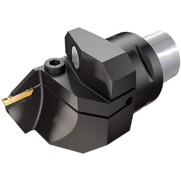 Iscar - DG.., GRIP Insert, 70mm Head Length, 4mm Min Groove Width, Modular Grooving Cutting Unit Head - Right Hand Cut, System Size C6, Series CAMFIX, Heli-Grip - Eagle Tool & Supply