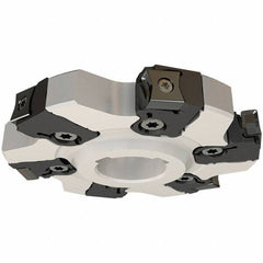 Iscar - Arbor Hole Connection, 0.5512" Cutting Width, 1.0551" Depth of Cut, 100mm Cutter Diam, 1-1/16" Hole Diam, 6 Tooth Indexable Slotting Cutter - SDN-CALN11 Toolholder, LN.. 1106, LNHT 1106 PN-N HT, LNHT 1106 PN-R HT Insert - Eagle Tool & Supply