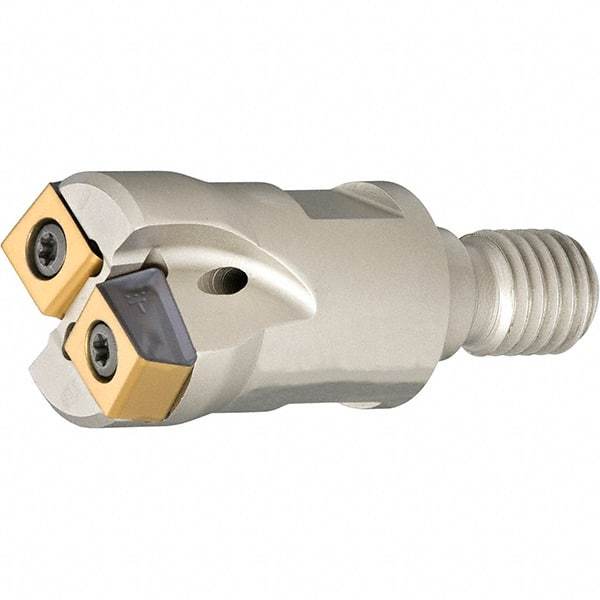 Iscar - 25.2mm Cut Diam, 2.5mm Max Depth of Cut, Indexable Plunge End Mill - M12 Modular Connection, HTP LNHT 0604 Insert Style, HTP-M-LN06 Toolholder Style, Through Coolant, Series FlexFit, TangPlunge - Eagle Tool & Supply