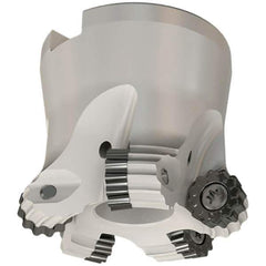 Iscar - 40.01mm Cut Diam, 5mm Max Depth, 16mm Arbor Hole, 5 Inserts, RC.. 1.., RC.. 2.. Insert Style, Indexable Copy Face Mill - FRW Cutter Style, 35mm High, Through Coolant, Series MillShred - Eagle Tool & Supply