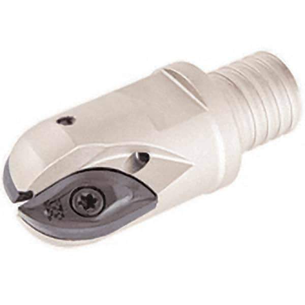 Iscar - 25mm Cut Diam, 20mm Max Depth of Cut, 57mm OAL, Indexable Ball Nose End Mill - 40mm Head Length, T15 Modular Connection, BCM-MM Toolholder, BCR Insert - Eagle Tool & Supply