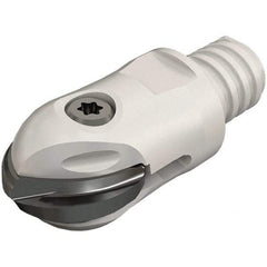 Iscar - 0.984" Cut Diam, 63mm OAL, Indexable Ball Nose End Mill - 1.811" Head Length, T15 Modular Connection, HCM-MM Toolholder, HBF-QF, HBR-QF, HCD-QF, HCR Insert - Eagle Tool & Supply