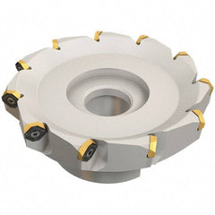 Iscar - 59.4mm Cut Diam, 22mm Arbor Hole, 4.6mm Max Depth of Cut, 50° Indexable Chamfer & Angle Face Mill - 5 Inserts, IQ845 SYHU 07.. Insert, Right Hand Cut, Through Coolant, Series DoveIQMill - Eagle Tool & Supply