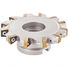 Iscar - Shell Mount B Connection, 0.7087" Cutting Width, 1.7717" Depth of Cut, 160mm Cutter Diam, 1.5748" Hole Diam, 14 Tooth Indexable Slotting Cutter - FDN-XN13 Toolholder, XNMU 13 Insert - Eagle Tool & Supply
