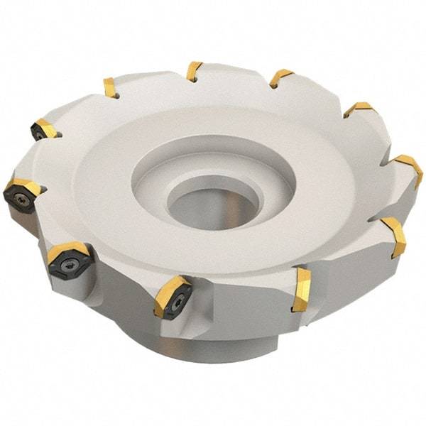 Iscar - 169.4mm Cut Diam, 40mm Arbor Hole, 4.6mm Max Depth of Cut, 50° Indexable Chamfer & Angle Face Mill - 11 Inserts, IQ845 SYHU 07.. Insert, Right Hand Cut, Series DoveIQMill - Eagle Tool & Supply