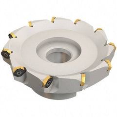 Iscar - 169.4mm Cut Diam, 40mm Arbor Hole, 4.6mm Max Depth of Cut, 50° Indexable Chamfer & Angle Face Mill - 15 Inserts, IQ845 SYHU 07.. Insert, Right Hand Cut, Series DoveIQMill - Eagle Tool & Supply