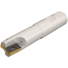 Iscar - 40mm Cut Diam, 18mm Max Depth of Cut, 40mm Shank Diam, 250mm OAL, Indexable Square Shoulder End Mill - P290 AC.T 1806.. Inserts, Weldon Shank, 0° Lead Angle, Through Coolant, Series MillShred - Eagle Tool & Supply