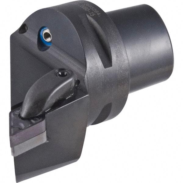Iscar - Right Hand Cut, Size C4, DC.. 11T30.. Insert Compatiblity, Internal or External Modular Turning & Profiling Cutting Unit Head - 26.92mm Ctr to Cutting Edge, 50.01mm Head Length, Through Coolant, Series CAMFIX & Isoturn - Eagle Tool & Supply