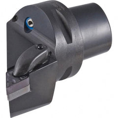 Iscar - Right Hand Cut, Size C5, DN.. Insert Compatiblity, External Modular Turning & Profiling Cutting Unit Head - 35mm Ctr to Cutting Edge, 60mm Head Length, Through Coolant, Series Isoturn - Eagle Tool & Supply