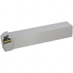 Iscar - PWLO, Left Hand Cut, 95° Lead Angle, 32mm Shank Height x 32mm Shank Width, Negative Rake Indexable Turning Toolholder - 170mm OAL, WOMG Insert Compatibility, Series DoveIQTurn, FeedTurn - Eagle Tool & Supply