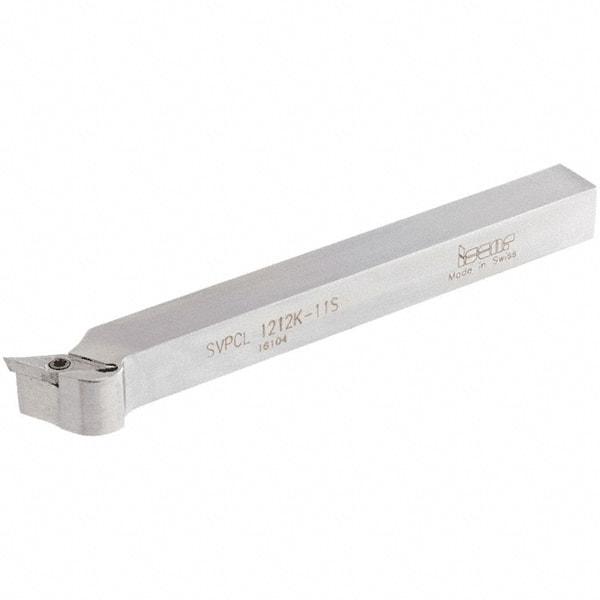 Iscar - SVPC, Left Hand Cut, 117.5° Lead Angle, 12mm Shank Height x 12mm Shank Width, Neutral Rake Indexable Turning Toolholder - 125mm OAL, VC..1103 Insert Compatibility, Series Isoturn - Eagle Tool & Supply