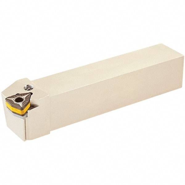 Iscar - PWXO, Right Hand Cut, 18.5° Lead Angle, 40mm Shank Height x 40mm Shank Width, Negative Rake Indexable Turning Toolholder - 250mm OAL, WOMG 1007-IQ Insert Compatibility, Series DoveIQTurn, FeedTurn - Eagle Tool & Supply
