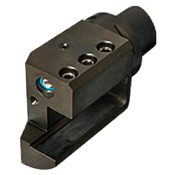 Iscar - Right Hand Cut, C8 Modular Connection, Square Shank Lathe Modular Clamping Unit - Through Coolant - Exact Industrial Supply