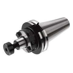 Iscar - CAT50 Taper Shank 1-1/4" Pilot Diam Shell Mill Holder - 2" Flange to Nose End Projection, Through-Spindle & DIN Flange Coolant - Exact Industrial Supply