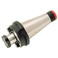 Iscar - DIN2080-50 Taper Face Mill Holder & Adapter - 1.5748" Pilot Diam, 1.063" Arbor Length, M12 Mount Hole, 0.000197" TIR - Exact Industrial Supply