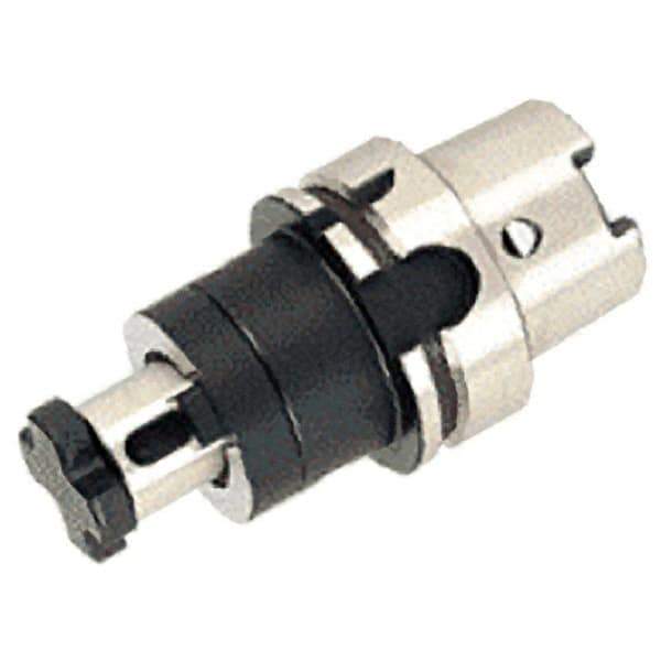 Iscar - HSK63A Taper Shank 27mm Pilot Diam Shell Mill Holder - 60mm Flange to Nose End Projection, 48mm Nose Diam, Through-Spindle Coolant - Exact Industrial Supply