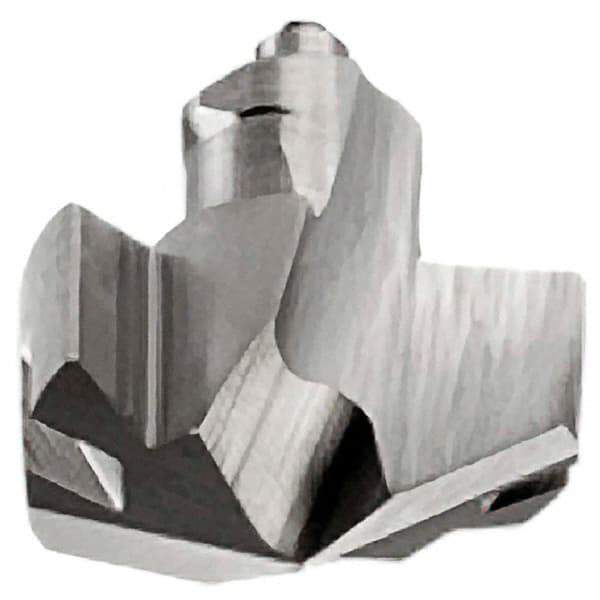 Iscar - Series ICM, 0.89" Diam Grade IC908 140° Replaceable Drill Tip - Carbide, TiAlN Finish, 22 Seat Size, Through Coolant - Eagle Tool & Supply