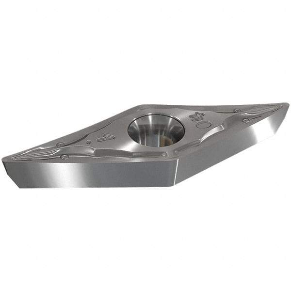 Iscar - VCGT130302 MD Grade IC807 Carbide Turning Insert - TiAlN/TiN Finish, 35° Diamond - Eagle Tool & Supply