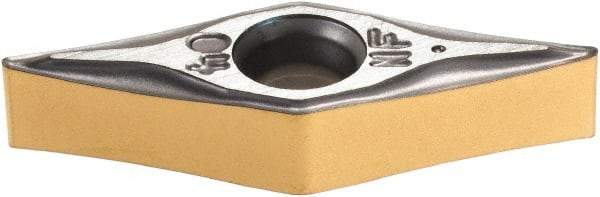 Iscar - VNMG2.5-1 NF Grade IC830 Carbide Turning Insert - AlTiN/TiN Finish, 35° Diamond, 5/16" Inscr Circle, 5/32" Thick, 1/64" Corner Radius - Eagle Tool & Supply