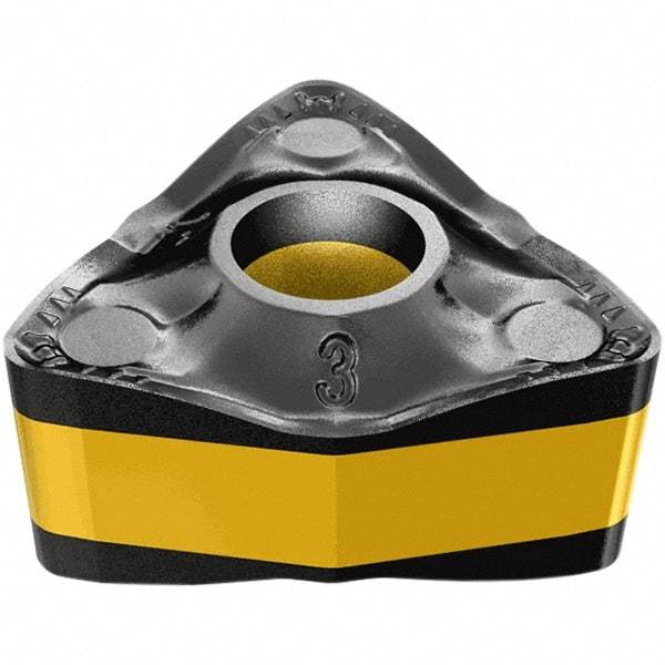 Iscar - WNMX451 M4MW Grade IC807 Carbide Turning Insert - TiAlN/TiN Finish, 80° Trigon, 1/2" Inscr Circle, 0.2669 Thick, 1/64" Corner Radius - Eagle Tool & Supply