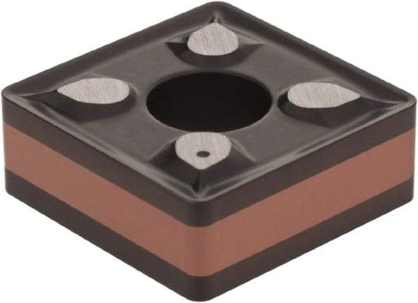 Iscar - SNMG432 M3M Grade IC6015 Carbide Turning Insert - TiCN/Al2O3/TiN Finish, 90° Square, 1/2" Inscr Circle, 3/16" Thick, 1/32" Corner Radius - Eagle Tool & Supply