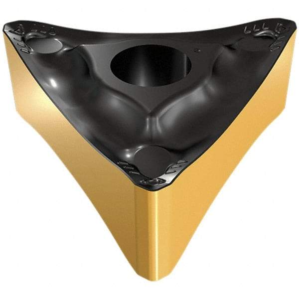 Iscar - TNMX341 M3PW Grade IC8150 Carbide Turning Insert - TiCN/Al2O3/TiCN/TiN Finish, 60° Triangle, 3/8" Inscr Circle, 0.173 Thick, 1/64" Corner Radius - Eagle Tool & Supply