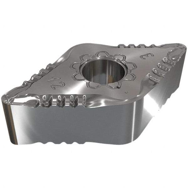 Iscar - DNMG443 F3P Grade IC8250 Carbide Turning Insert - TiCN/Al2O3/TiN Finish, 55° Diamond, 1/2" Inscr Circle, 1/4" Thick, 3/64" Corner Radius - Eagle Tool & Supply