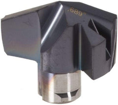 Iscar - Series ICM, 17.5mm Diam Grade IC907 140° Replaceable Drill Tip - Carbide, TiAlN/TiN Finish, 17 Seat Size - Eagle Tool & Supply