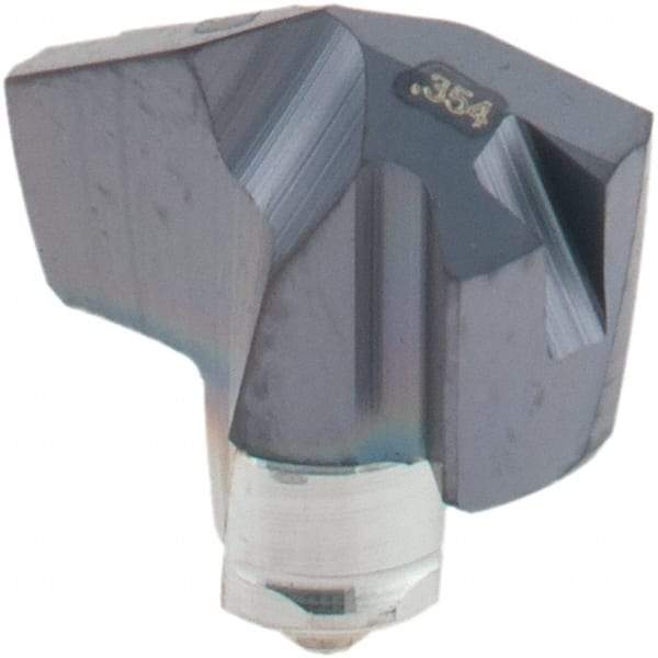 Iscar - Series ICM, 8.99mm Diam Grade IC907 140° Replaceable Drill Tip - Carbide, TiAlN/TiN Finish, 9 Seat Size - Eagle Tool & Supply