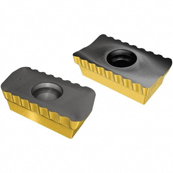 Iscar - HM90 ADCT1505 CF Grade IC830 Carbide Milling Insert - TiAlN/TiN Finish, 0.252" Thick, 0.79mm Corner Radius - Eagle Tool & Supply