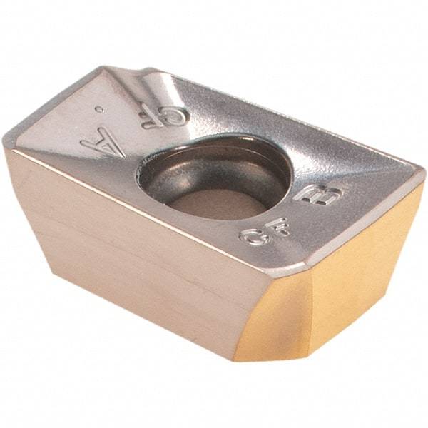 Iscar - HM90 ADCT1505 CF Grade IC380 Carbide Milling Insert - TiCN/TiN Finish, 0.252" Thick, 0.79mm Corner Radius - Eagle Tool & Supply