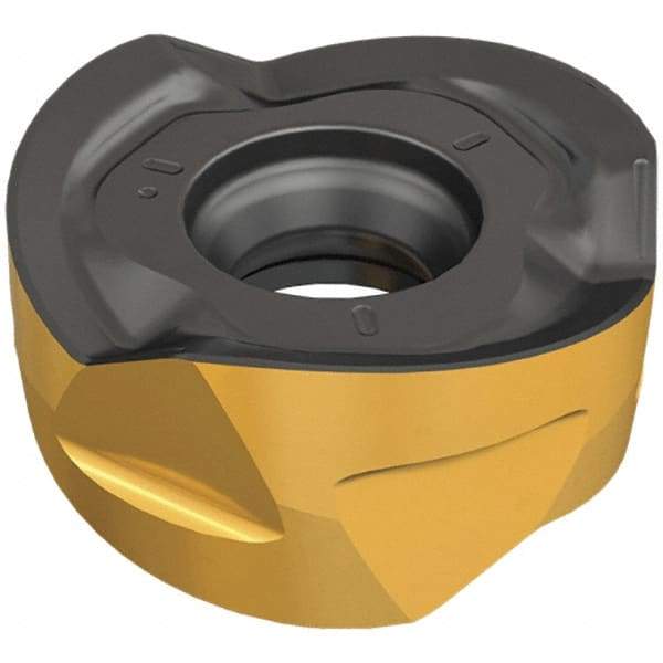 Iscar - H606 RXCU1206 AXT Grade IC830 Carbide Milling Insert - TiAlN/TiN Finish, 0.232" Thick, 0.48" Inscribed Circle, 5.99mm Corner Radius - Eagle Tool & Supply