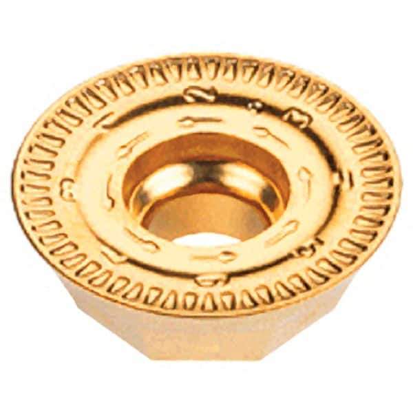 Iscar - REMT1505 LM Grade IC830 Carbide Milling Insert - TiAlN/TiN Finish, 0.206" Thick, 5/8" Inscribed Circle - Eagle Tool & Supply