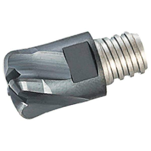 Iscar - MM EFF Grade IC903 Carbide End Milling Tip Insert - TiAlN Finish, 4 Flutes, 10mm Cutting Diam, 0.5mm Depth of Cut, 13mm Extension, 0.079" Cnr Rad - Eagle Tool & Supply