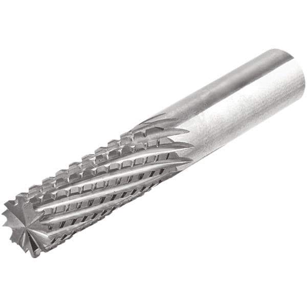 Iscar - 3/8" Diam, 1" LOC, End Mill End, Solid Carbide Diamond Pattern Router Bit - Right Hand Cut, 3" OAL, 3/8" Shank Diam, Use on Composite - Eagle Tool & Supply