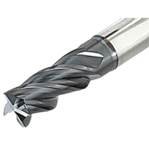 Iscar - 5/8" Diam 4 Flute Solid Carbide 0.03" Corner Radius End Mill - Eagle Tool & Supply