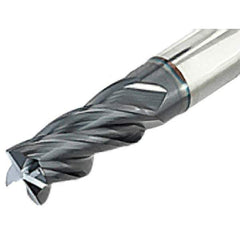 Iscar - 1/2", 4 Flute, Single End, Solid Carbide, 0.023" Corner Radius End Mill - 3" OAL, Right Hand Flute, 1" LOC, Right Hand Cut - Eagle Tool & Supply