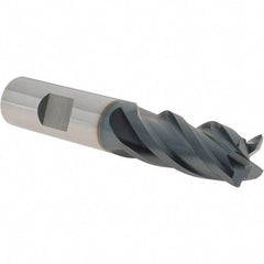 Iscar - 5/8", 4 Flute, Single End, Solid Carbide, 0.03" Corner Radius End Mill - 3-1/2" OAL, Right Hand Flute, 1-1/4" LOC, Right Hand Cut - Eagle Tool & Supply