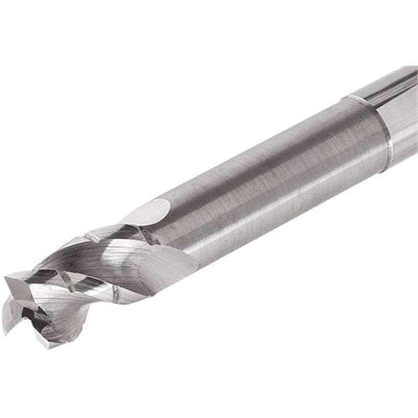 Iscar - 10mm, 3 Flute, Single End, Solid Carbide, 0.2mm Corner Radius End Mill - 80mm OAL, Right Hand Flute, 22mm LOC, Right Hand Cut, 40mm Extended Reach - Eagle Tool & Supply