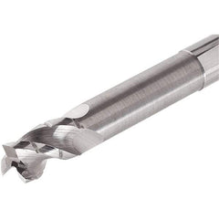 Iscar - 10mm, 3 Flute, Single End, Solid Carbide, 0.2mm Corner Radius End Mill - 80mm OAL, Right Hand Flute, 22mm LOC, Right Hand Cut, 40mm Extended Reach - Eagle Tool & Supply