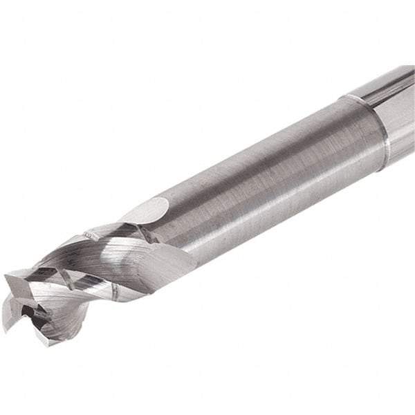 Iscar - 16mm, 3 Flute, Single End, Solid Carbide, 0.2mm Corner Radius End Mill - 128mm OAL, Right Hand Flute, 24mm LOC, Right Hand Cut, 80mm Extended Reach - Eagle Tool & Supply