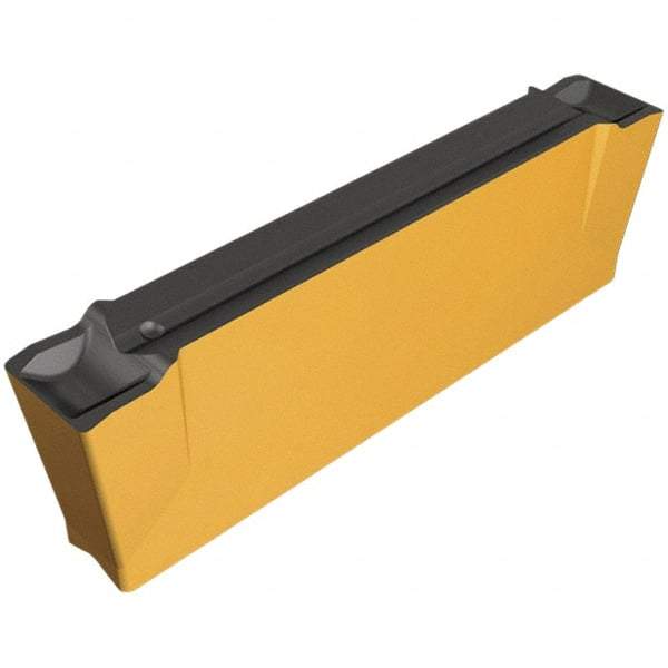 Iscar - DGN3002 MF IC5400 Grade, 0.118" Cutting Width, Carbide Cutoff Insert - Neutral Lead Angle, 0.008" Cnr Rad, TiCN/Al2O3/TiN Coated, Double End - Eagle Tool & Supply